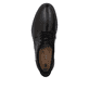Schwarze Rieker Herren Slipper 10353-00 mit easy Hineinschlüpf-Möglichkeit. Schuh von oben.