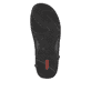 Braune Rieker Herren Pantoletten 25559-25 mit einem Klettverschluss. Schuh Laufsohle.