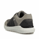 Beige Rieker Herren Sneaker Low U1150-64 mit Schnürung sowie der Komfortweite G. Schuh von hinten.