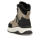 Beige Rieker Damen Schnürstiefel W0071-20 mit wasserabweisender TEX-Membran. Schuh Außenseite gespiegelt.