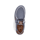 Chaussons Rieker bleus pour homme 08600-12 avec bande élastique. Chaussure vue de dessus.