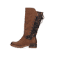 Braune Rieker Damen Hochschaftstiefel 94693-24 mit wasserabweisender TEX-Membran. Schuh Außenseite.