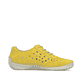 Gelbe Rieker Damen Schnürschuhe 52517-68 mit einer extra weichen Decksohle. Schuh Innenseite.