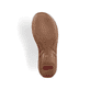 Hellbeige Rieker Damen Pantoletten 60896-62 mit einem Klettverschluss. Schuh Laufsohle.