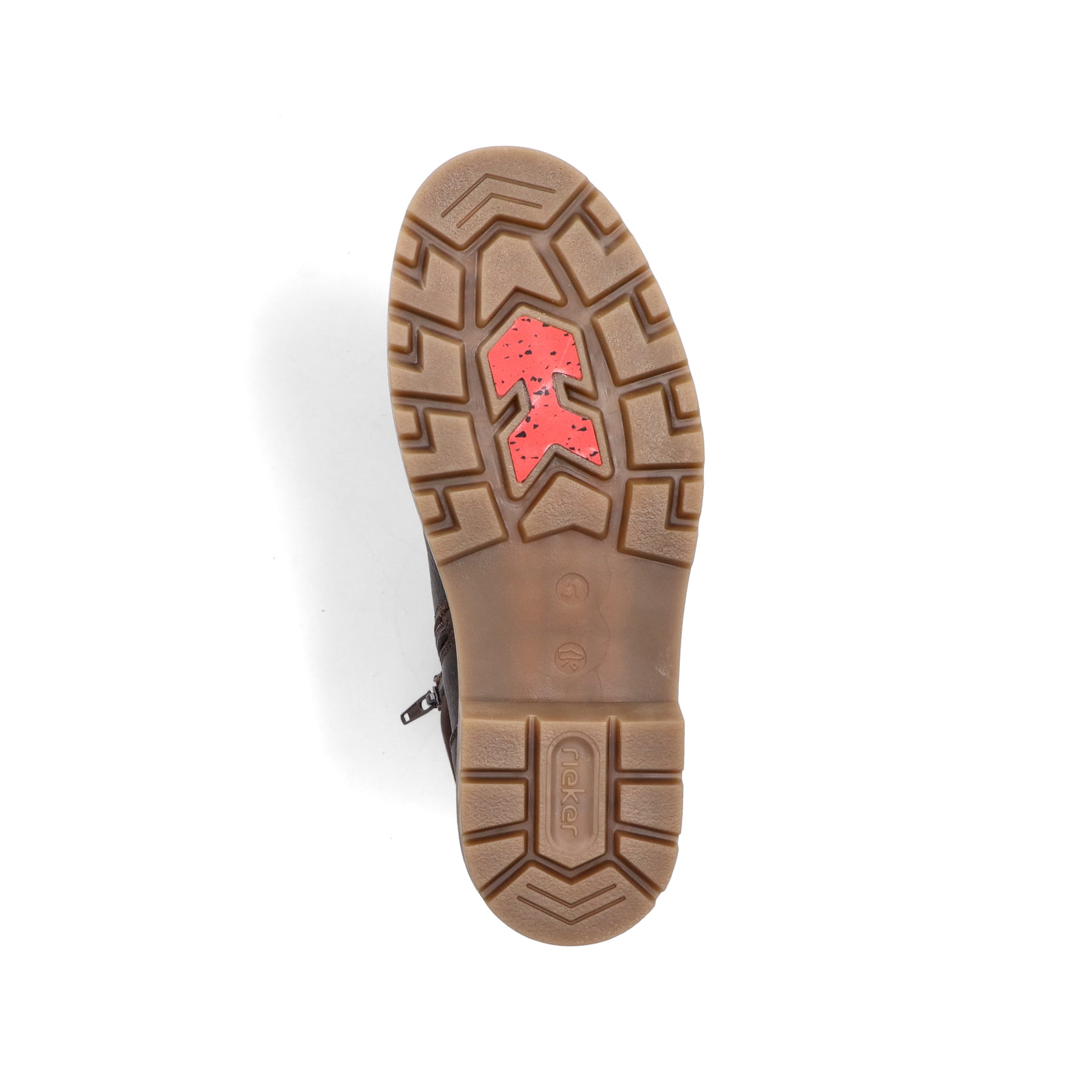 Braune Rieker Herren Schnürstiefel 39821-24 aus Glattleder. Schuh Laufsohle.