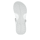 Weiße vegane Rieker Damen Trekkingsandalen W3151-80 mit einem Klettverschluss. Schuh Laufsohle.
