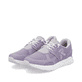 Rosane Rieker Damen Sneaker Low M9000-30 mit einer Gummischnürung. Schuhpaar seitlich schräg.