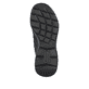 Vegane, dunkelblaue Rieker Damen Slipper M5080-14 mit einem Gummizug. Schuh Laufsohle.