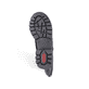 Schwarze Rieker Damen Hochschaftstiefel 74597-00 mit einem Reißverschluss. Schuh Laufsohle.