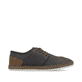 Graue Rieker Herren Schnürschuhe B5249-45 mit der Komfortweite G 1/2. Schuh Innenseite.