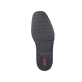Schwarze Rieker Herren Slipper B0853-00 mit Klettverschluss sowie Extraweite H. Schuh Laufsohle.