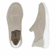 Baskets basses Rieker beiges femme M5072-62 avec option easy in facile. Chaussure vue de dessus, couchée.