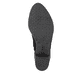Schwarze Rieker Damen Hochschaftstiefel Y2050-01 mit einem Reißverschluss. Schuh Laufsohle.