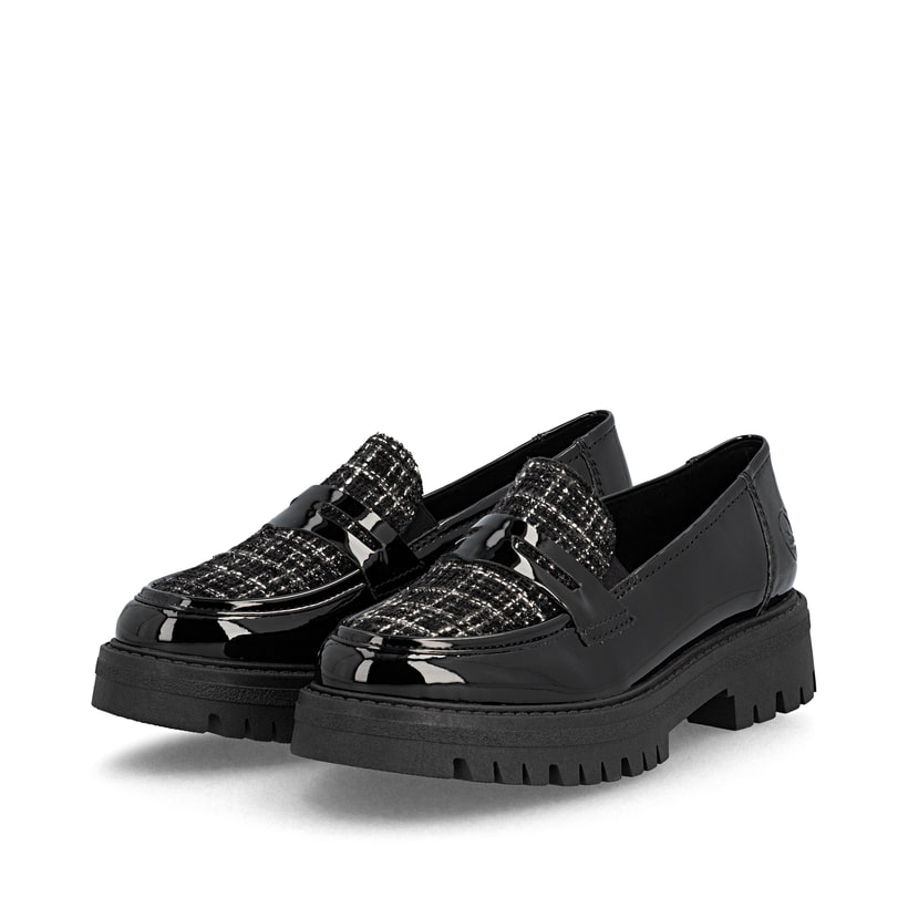 Rieker 47550 Mocassino Donna - Collezione Comfort E Style, Colore Nero, Autunno-Inverno