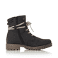 Ozeanblaue Rieker Damen Schnürstiefel 78550-14 mit Schnürung und Reißverschluss. Schuh Innenseite