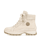 
Hellbeige Rieker Damen Schnürstiefel X9334-62 mit Schnürung und Reißverschluss. Schuh Außenseite