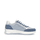 Blaue Rieker Damen Sneaker Low W1307-14 mit einer Schnürung. Schuh Innenseite.