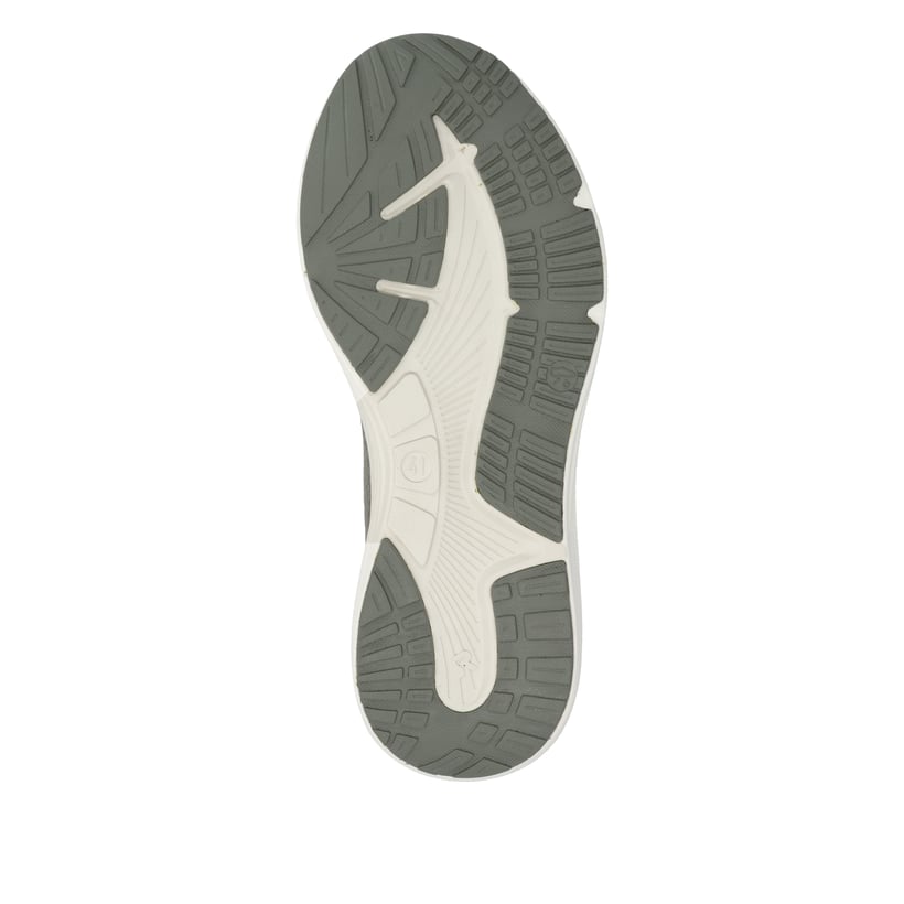 Grüne Rieker Sport Herren Sneaker Low U4101-54. Schuh Laufsohle.