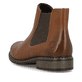 
Nougatbraune Rieker Damen Chelsea Boots Z4994-24 mit einer schockabsorbierenden Sohle. Schuh von hinten