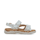 Mehrfarbige Rieker Damen Riemchensandalen V0316-90 aus Glattleder. Schuh Innenseite.