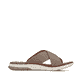 Beige Rieker Herren Pantoletten 25250-64 mit der Komfortweite G. Schuh Innenseite.