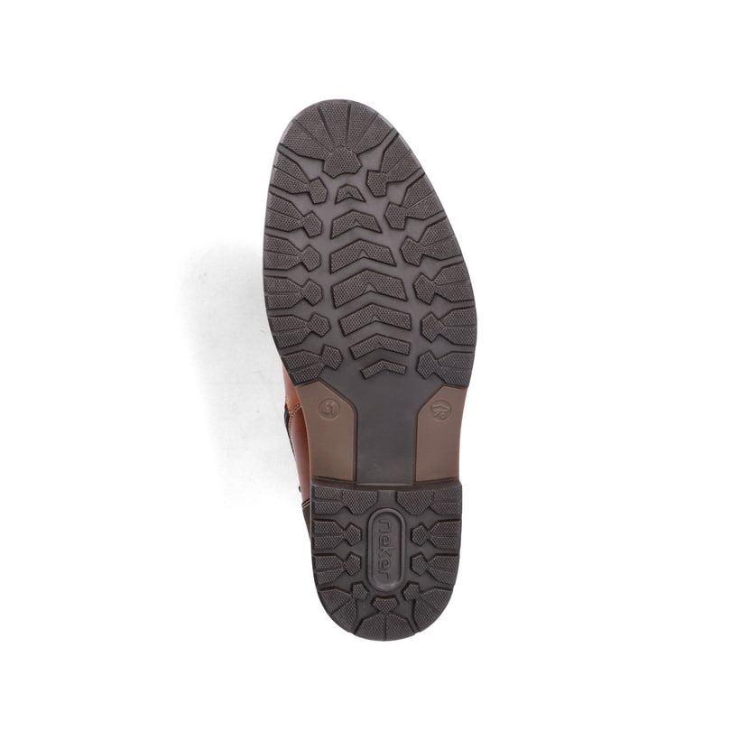 Braune Rieker Herren Schnürstiefel 13740-24 mit wasserabweisender TEX-Membran. Schuh Laufsohle.