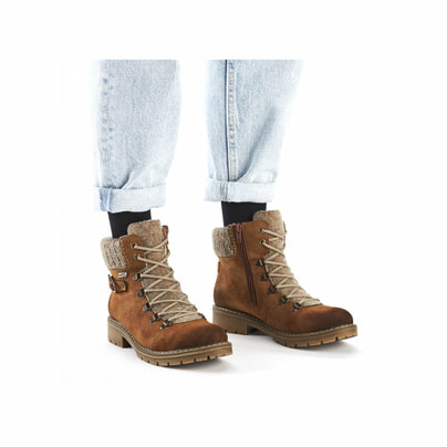 Rieker Femme Bottes à lacets