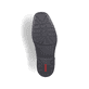Schwarze Rieker Herren Slipper B0873-00 mit Elastikeinsatz sowie Extraweite H. Schuh Außenseite gespiegelt.
