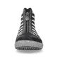 
Graphitgraue Rieker Damen Kurzstiefel Z1226-45 mit einer robusten Profilsohle. Schuh von vorne.