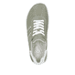 Grüne Rieker Damen Schnürschuhe 42408-52 mit der Extraweite H. Schuh von oben.