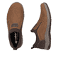 Mocassins  Rieker marron pour hommes 03650-24 avec élastiques et en largeur extra H. Vue d’en haut, allongée.