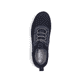 Blaue Rieker Herren Slipper 08365-14, Barfußschuhe mit einem Gummizug. Schuh von oben.