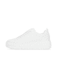 Weiße Rieker Damen Sneaker Low W0500-81 mit ultra leichter und dämpfender Sohle. Schuh Außenseite.