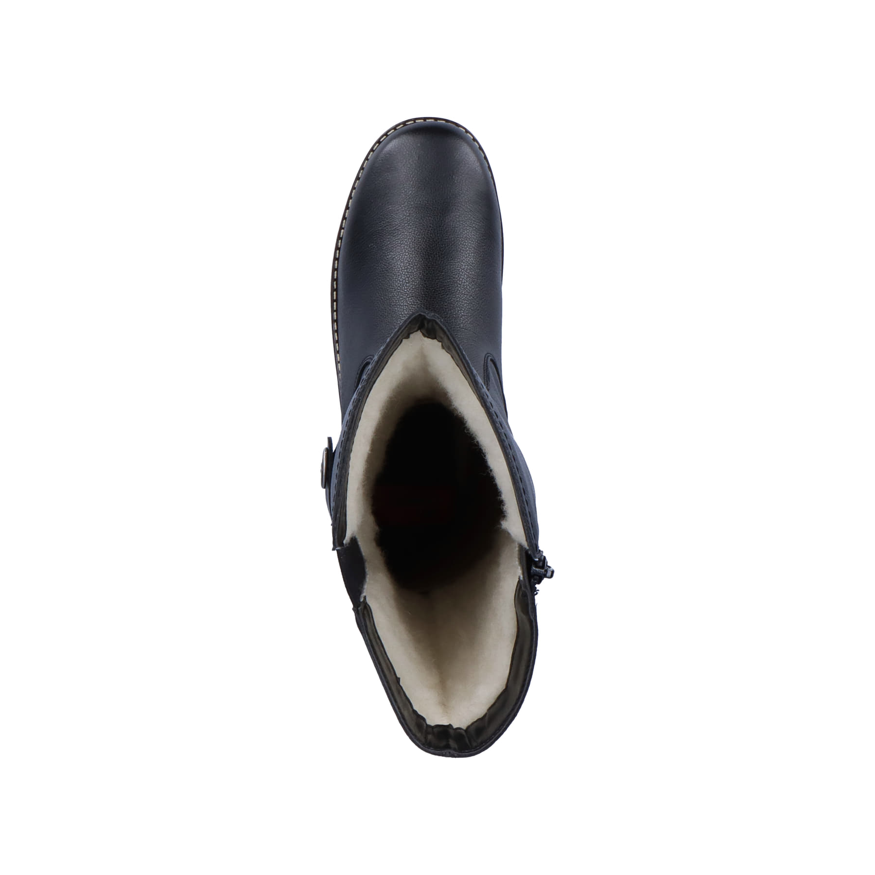 Cremebeige Rieker Damen Chelsea Boots Y4592-60 mit einer schockabsorbierenden Sohle. Schuh Innenseite