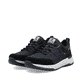Dunkelblaue Rieker Herren Sneaker Low U0100-14 aus Rauleder. Schuhpaar seitlich schräg.