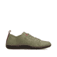 Grüne Rieker Damen Schnürschuhe N2401-54 mit modernen Ziernähten. Schuh Innenseite.