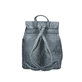 Rieker Damen Rucksack H1601-12 in Schieferblau aus Kunstleder mit Reißverschluss. Rucksack Rückseite.