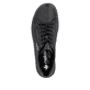 Chaussures à lacets Rieker noires femmes 48901-00 avec fermeture éclair. Chaussure vue de dessus.