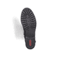 
Graphitschwarze Rieker Damen Kurzstiefel Z6892-00 mit einer schockabsorbierenden Sohle. Schuh Laufsohle