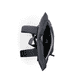 Sac à dos Rieker H5101-02 noir avec fermeture éclair, compartiment rembourré pour ordinateur portable et bretelles ajustable. Ouvert.