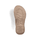 Braune Rieker Herren Pantoletten 21491-25 mit der Komfortweite G 1/2. Schuh Laufsohle.
