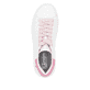 Weiße Rieker Damen Sneaker Low W1201-82 mit einer Schnürung. Schuh von oben.