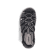 Schwarze Rieker Herren Trekkingsandalen 26770-00 mit einem Klettverschluss. Schuh von oben.