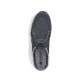 Blaue Rieker Herren Clogs B0760-14 mit einem Gummizug sowie der Komfortweite G. Schuh von oben.
