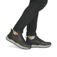 Grüne Rieker Herren Sneaker Low 06000-54 mit Reißverschluss sowie Extraweite H. Schuh am Fuß.