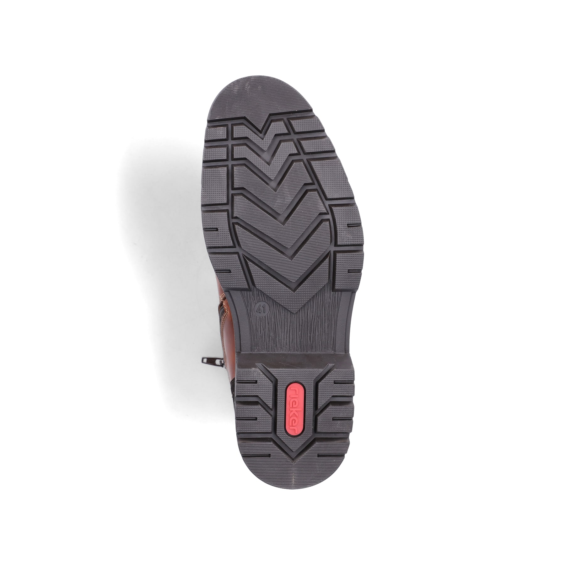 Braune Rieker Herren Schnürstiefel F2710-25 aus Glattleder. Schuh Laufsohle.