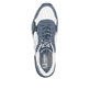 Weiße Rieker Herren Sneaker Low U1400-81 mit Schnürung sowie flexibler Sohle. Schuh von oben.