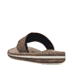 Braune Rieker Herren Zehentrenner 21084-23 mit der Komfortweite G. Schuh von hinten.