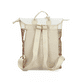 Rieker Rucksack H1386-90 in Bunt mit mit Weboptik, Reißverschluss und Laptopfach. Rückseite.