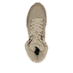 Beige Rieker Damen Schnürstiefel W0670-20 mit griffiger und leichter Sohle. Schuh von oben.